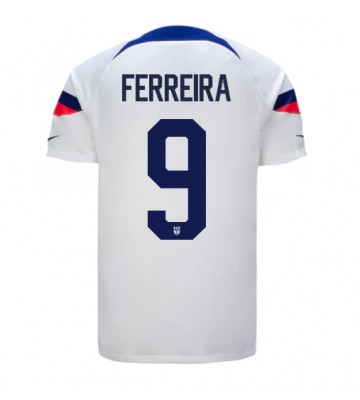 Förenta staterna Jesus Ferreira #9 Hemmatröja VM 2022 Kortärmad